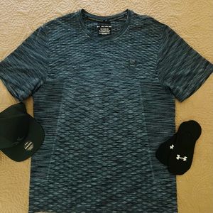Under Armour Seamless The Vanish Tee Fitted T-Shirt - Men’s Size 2XL - Blue